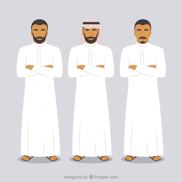 626x626 Arab Men Vector Free Download