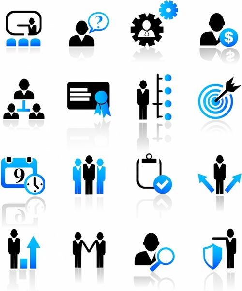 500x600 Business And Management Icons Free Vector In Adobe Illustrator Ai