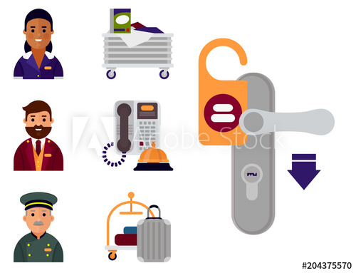 500x383 Hotel Workers Personal Professional Service Man And Woman Job