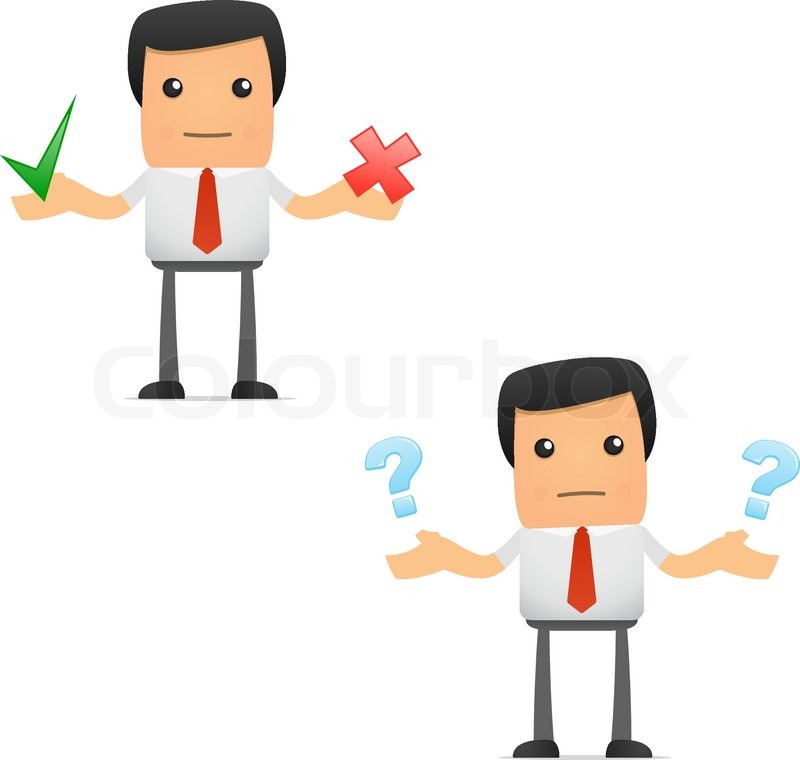 800x760 Set Of Funny Cartoon Manager Stock Vector Colourbox