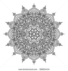 236x246 Mandala Vector Tattoo. Perfect Card For Any Kind Of Design
