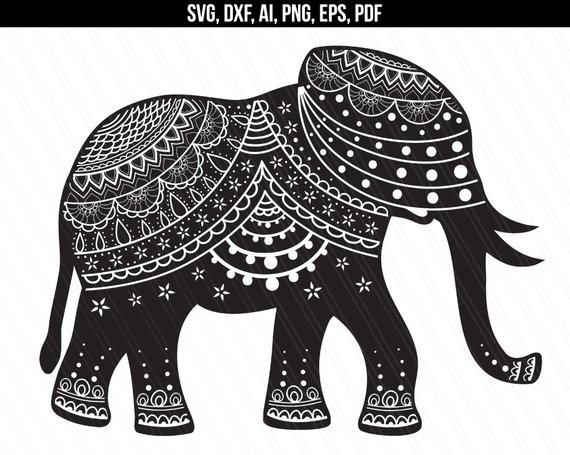 570x455 Elephant Mandala Svg Ethnic Mandala Svg Elephant Vector Etsy