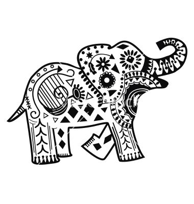 380x400 Mandala Elephant Vector Favoritos Mandala Elephant
