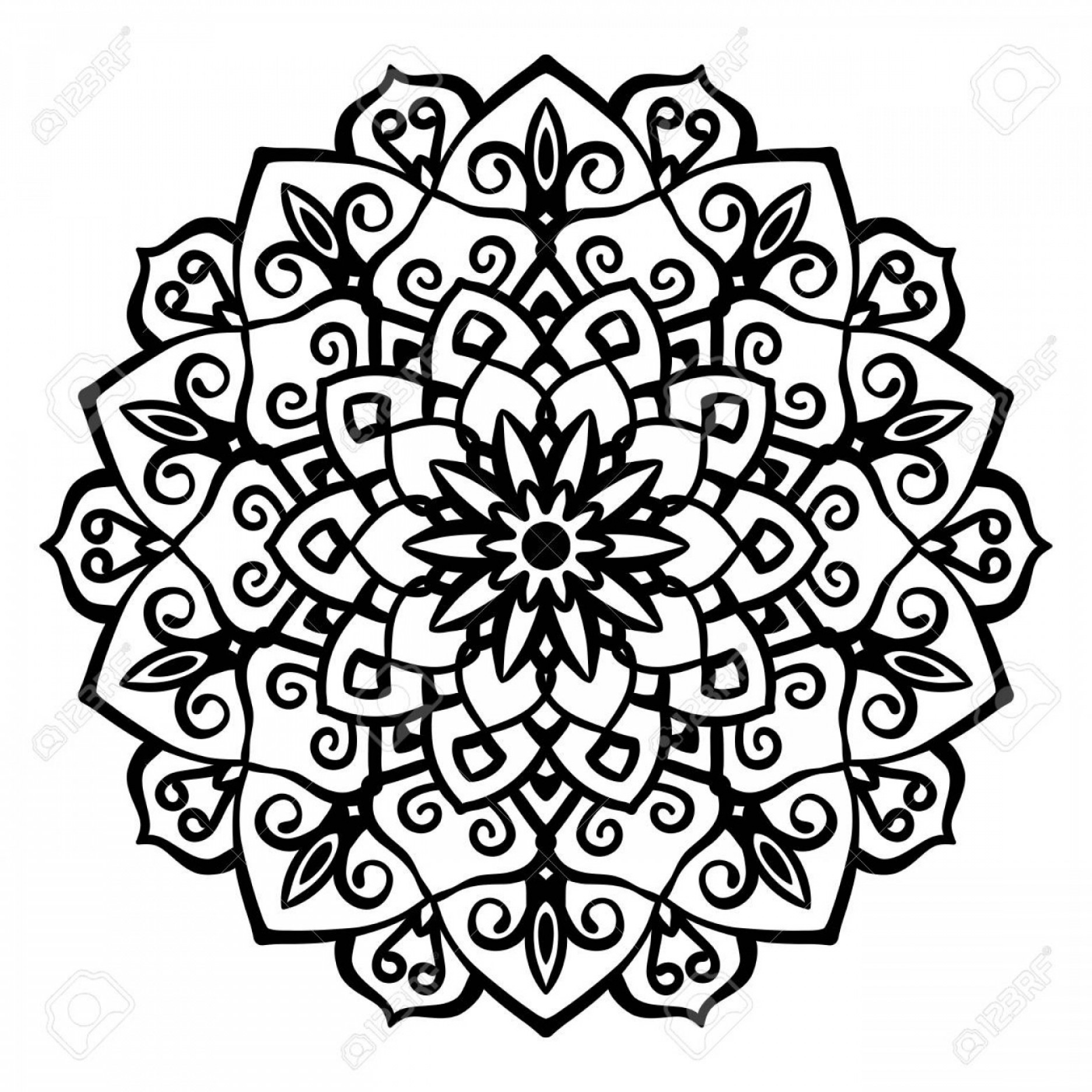 1872x1872 Photostock Vector Mandala Vector Design Element Round Ornament