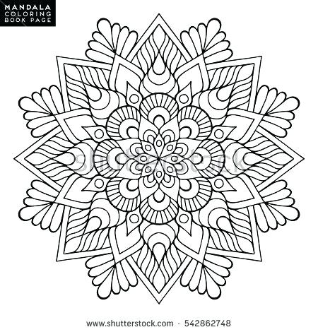 450x470 Mandala Vector Floral Flower Oriental Coloring Art Free Kuapp