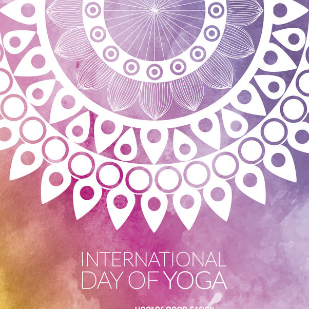 602x602 Yoga Day Mandala Design Free Vector Download 372313 Cannypic