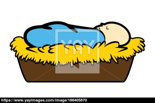 512x340 Christmas Jesus Manger Vector Symbol, Icon Design. Illustration