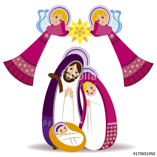 500x500 Baby Jesus In A Manger Vector 13 Stock Image And Royalty Free