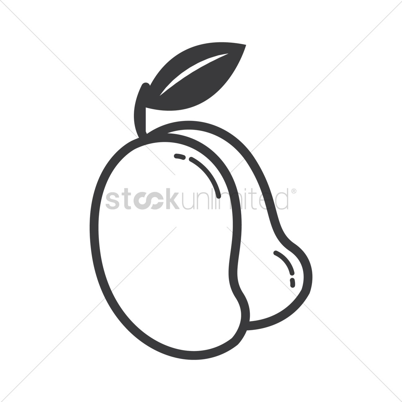 1300x1300 Mango Vector Image
