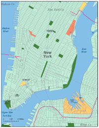 200x259 Editable Lower Manhattan, Ny City Map