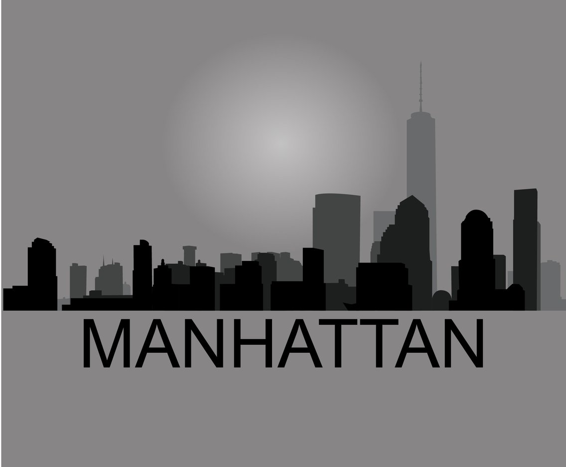 1136x936 Manhattan Skyline Silhouette Vector Art Amp Graphics