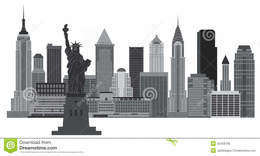 260x156 Download New York Skyline Vector Clipart Manhattan Skyline