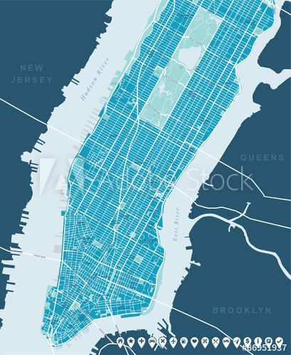 409x500 New York Map