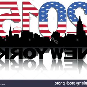 300x300 Stock Photo Midtown Manhattan Skyline Flag Text Vector