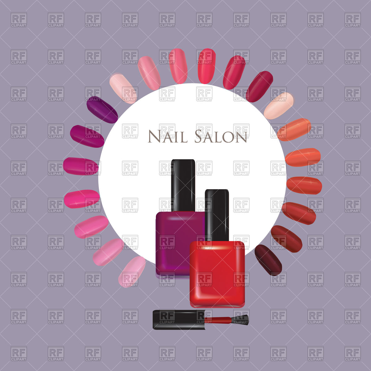 1200x1200 Nail Beauty Salon Emblem