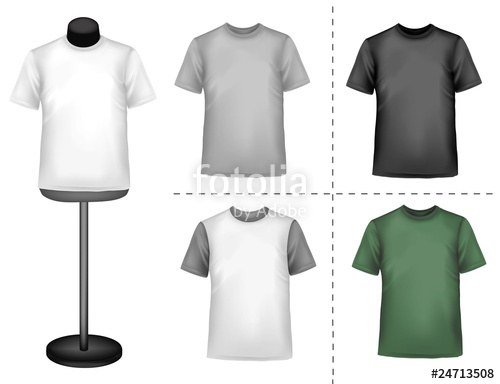 500x384 T Shirts With A Mannequin. Vector. Stock Image And Royalty Free