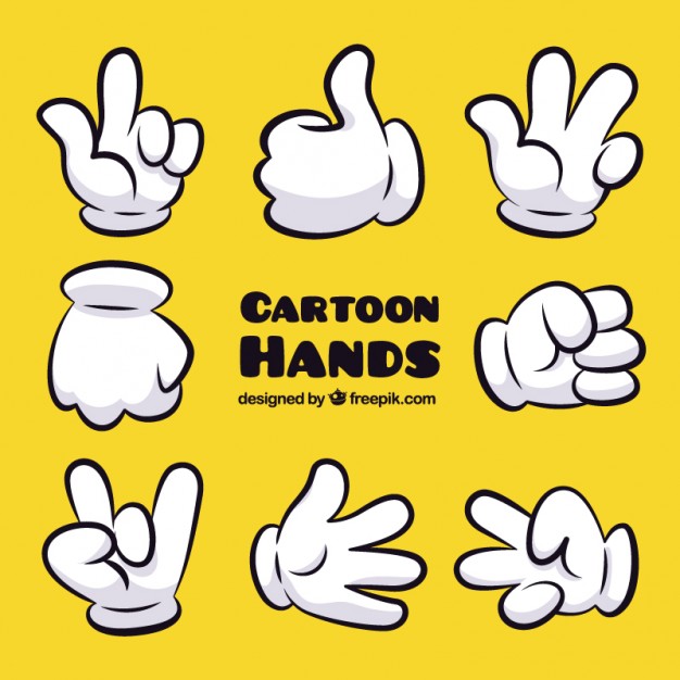 626x626 Cartoon Hand Gestures Vector Premium Download