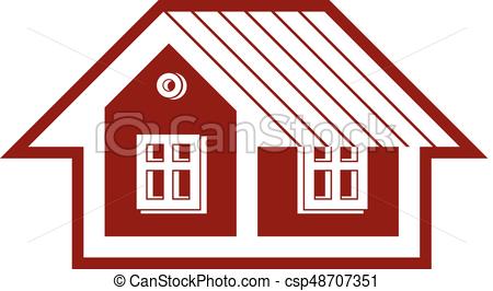 450x266 Simple Mansion Vector Icon Isolated On White Background, Abstract