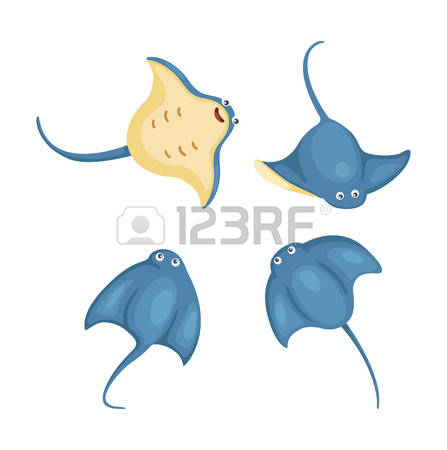 447x450 Manta Ray Clipart Vector 6
