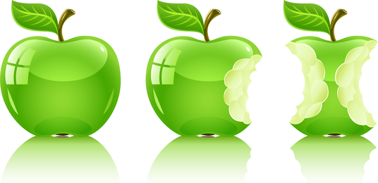 536x260 Manzana Verde Vector Graphics To Download