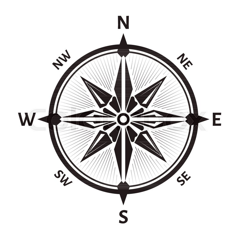 800x800 Wind Rose Of Navigation Compass. Vector Retro Nautical Or Marine