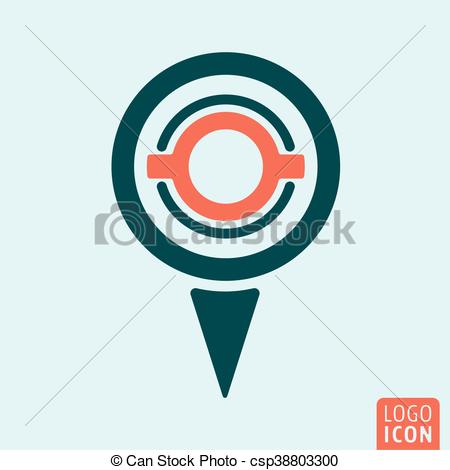 450x470 Map Pin Icon. Location Map Pin Icon. Gps Navigation Symbol. Vector