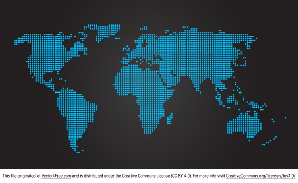 580x358 World Map Dotted