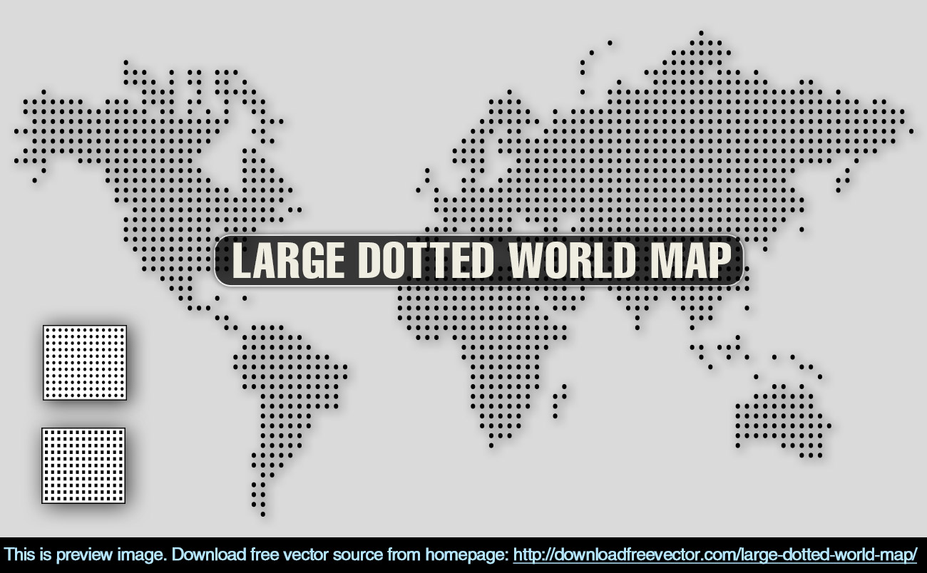 1300x804 Free Dotted World Map Free Vector 123freevectors