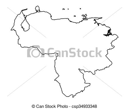 450x380 Map Of Venezuela Eps Vector