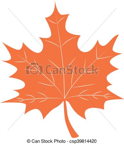 405x470 Orange Autumn Maple Leaf Vector On White.