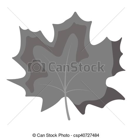 450x470 Maple Leaf Vector Icon In Monochrome Style For Web. Maple Leaf