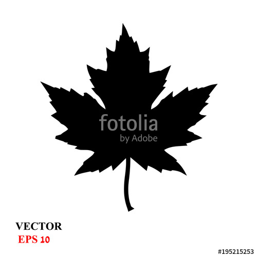 500x500 Maple Leaf. Vector Icon Stock Image And Royalty Free Vector Files