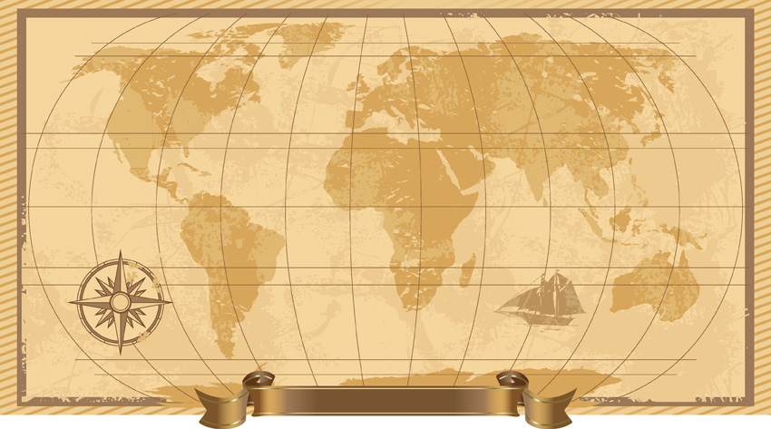 850x473 Old Map Vector Free Vector 4vector