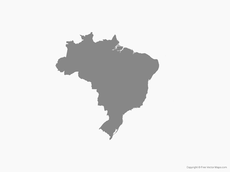 460x345 Vector Maps Of Brazil Free Vector Maps