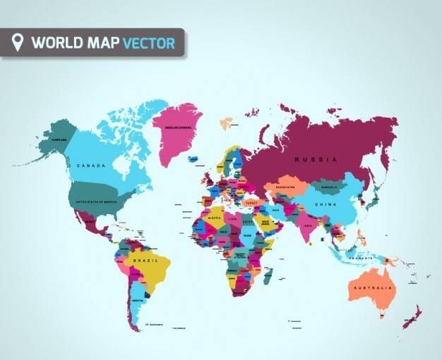 626x511 World Map Vector Free Collection