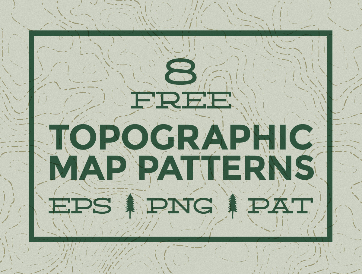 1200x909 8 Free Seamless Vector Topographic Map Patterns