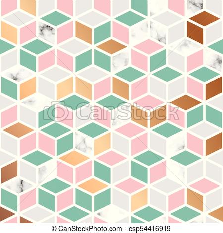 450x470 Vector Marble Texture, Seamless Pattern Design With Honecomb