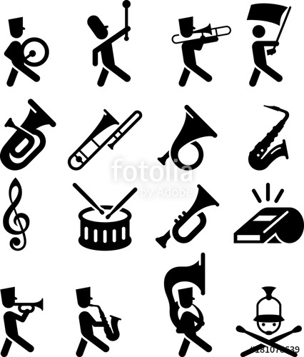 426x500 Marching Band Icons