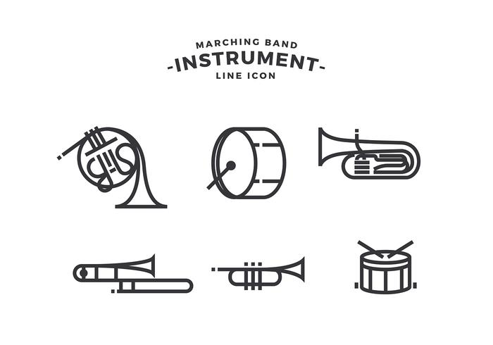 700x490 Marching Band Instrument Free Vector