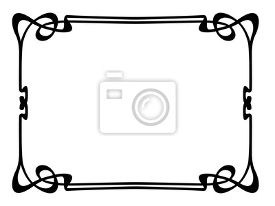 400x300 Vector Art Nouveau Moderno Marco Decorativo Ornamental Pinturas