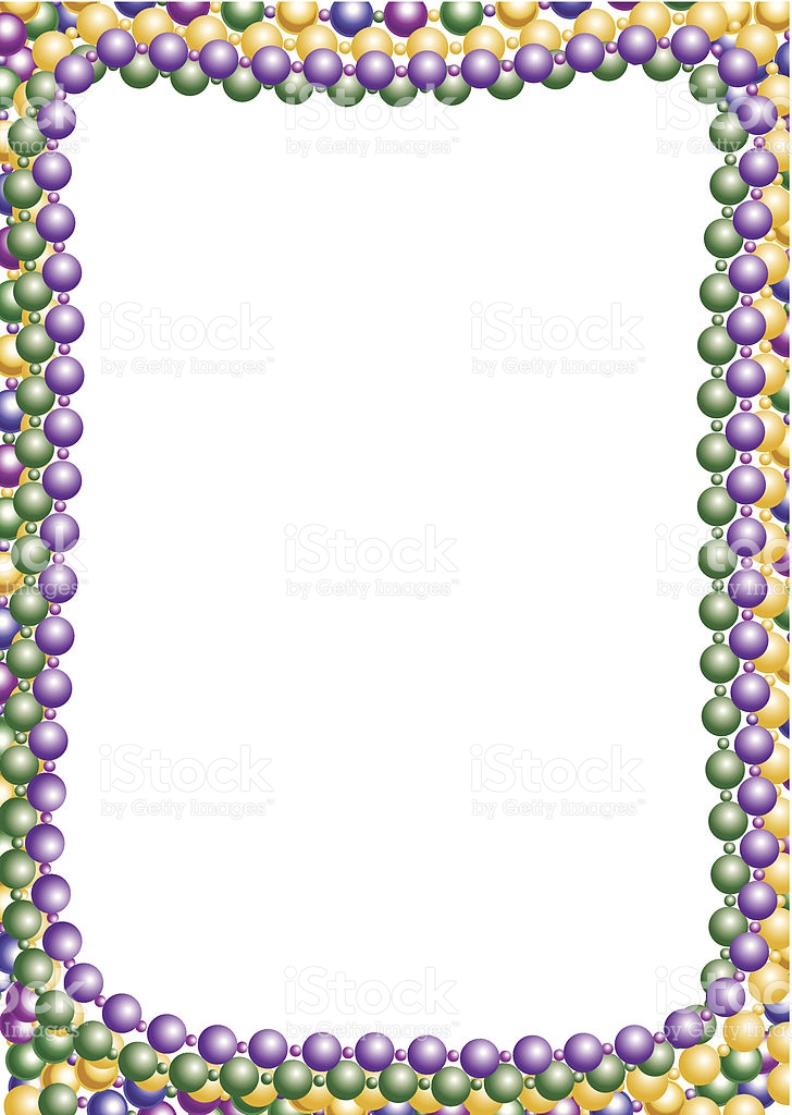 728x1024 Mardi Gras Clipart Beads ~ Frames ~ Illustrations ~ Hd Images