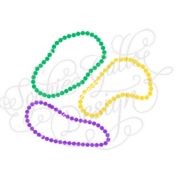 570x570 Nola Mardi Gras Parade Beads Svg Dxf Digital By Sophiespaperhouse