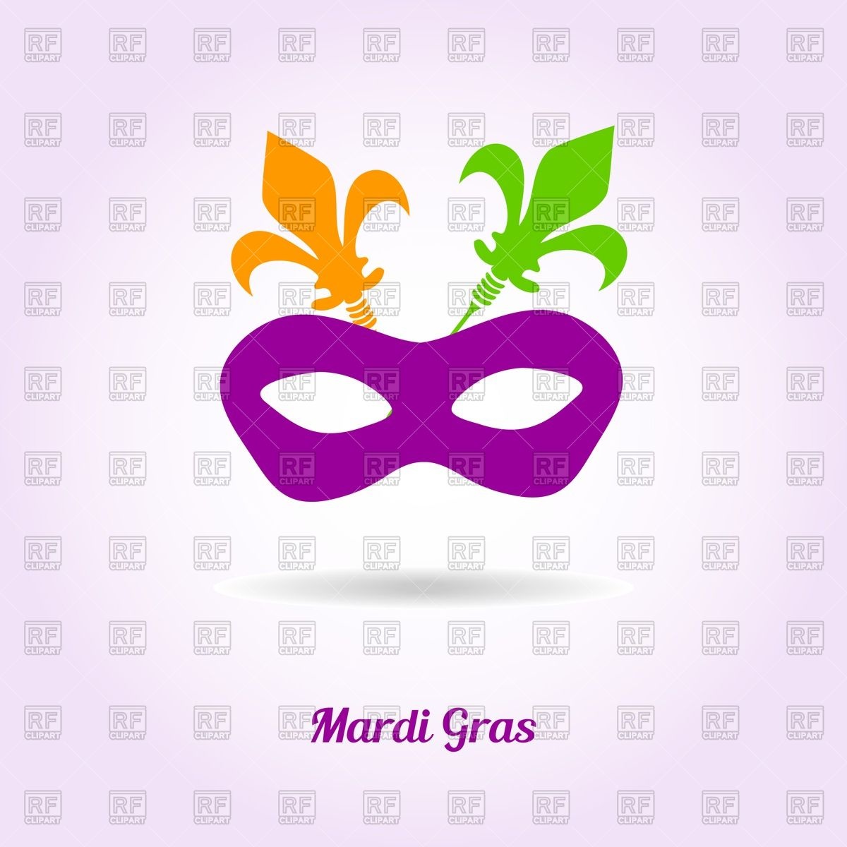 1200x1200 Frame With Mardi Gras Mask Vector Image Vector Artwork Of