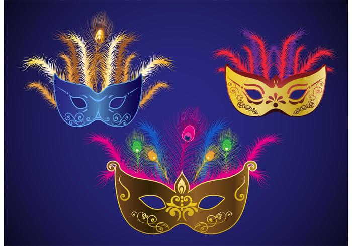 700x490 Mardi Gras Vector Masks