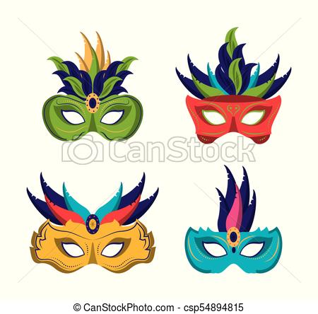 450x444 Mardi Gras Masks Icons Icon Vector Illustration Graphic Design.