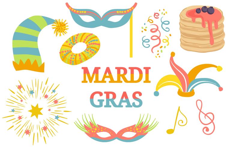 763x490 Mardi Gras Festival Vectors