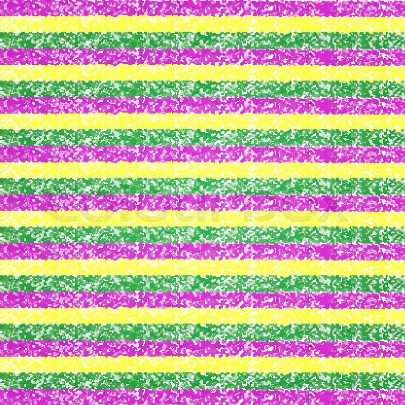 800x800 Vector Mardi Gras Pastel Crayon Striped Background Stock Vector