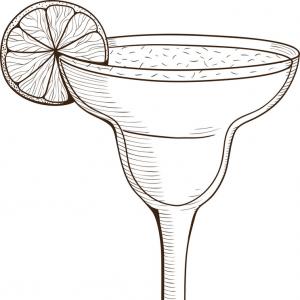 300x300 Margarita Cocktail In A Glass Vector Sohadacouri
