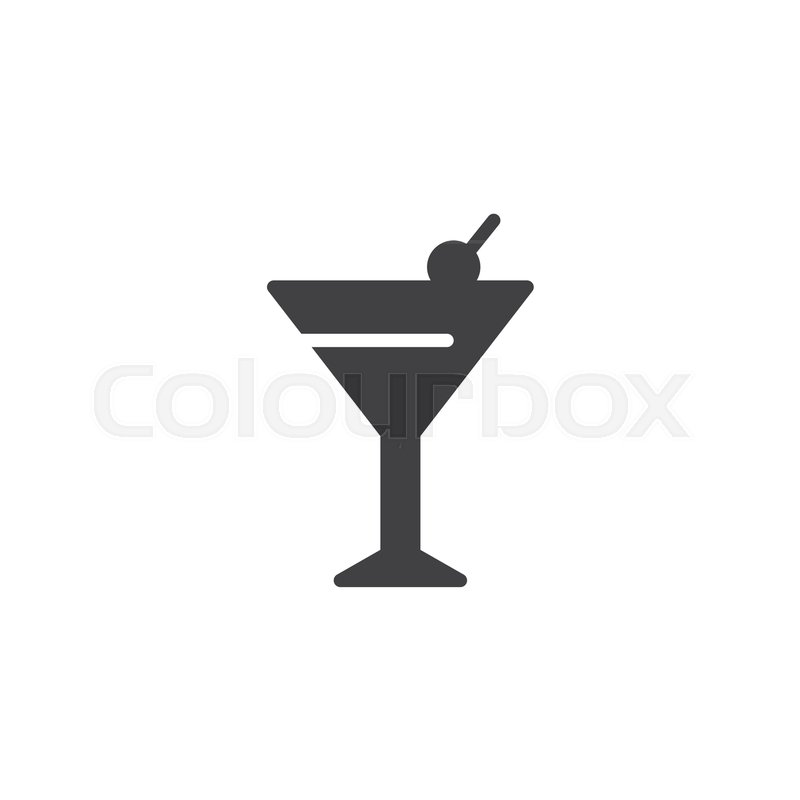 800x800 Margarita Cocktail Drink Vector Icon. Filled Flat Sign For Mobile