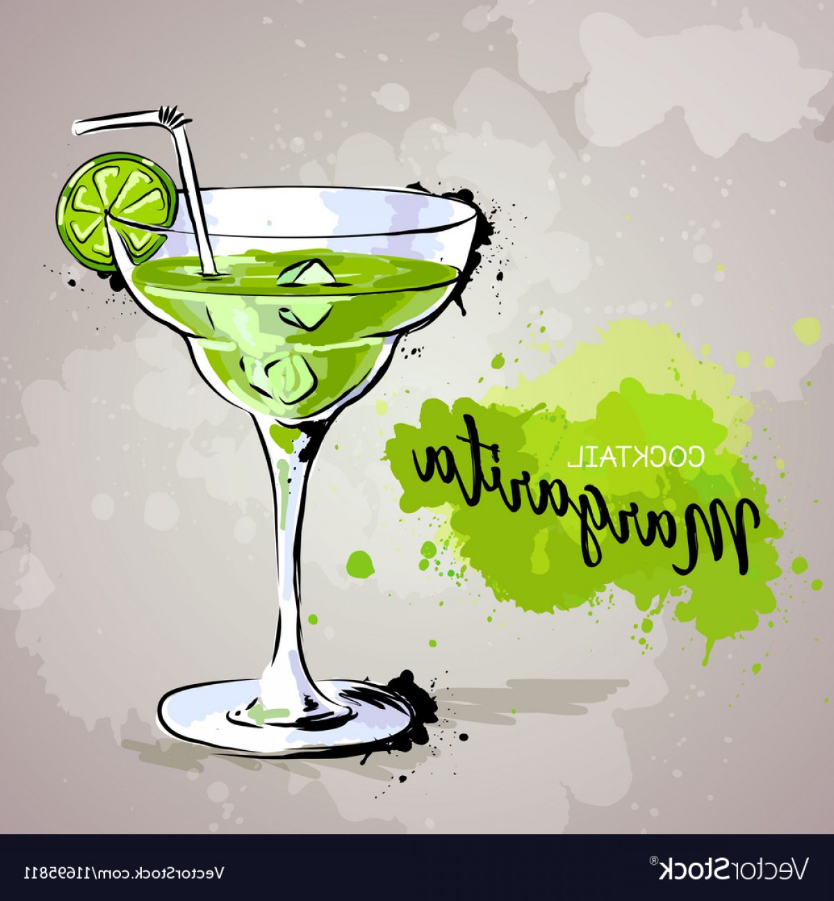 1200x1296 Hand Drawn Cocktail Margarita Vector Lazttweet